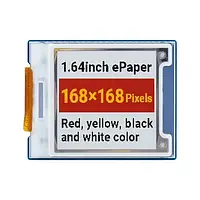Электронный бумажный дисплей - 1.64&#039;&#039; 168x168px - 4 цвета - SPI - Waveshare 22755