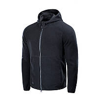 M-Tac кофта Lite Microfleece Hoodie Dark Navy Blue, тактична, фліска, демісезонна, зимова, військова