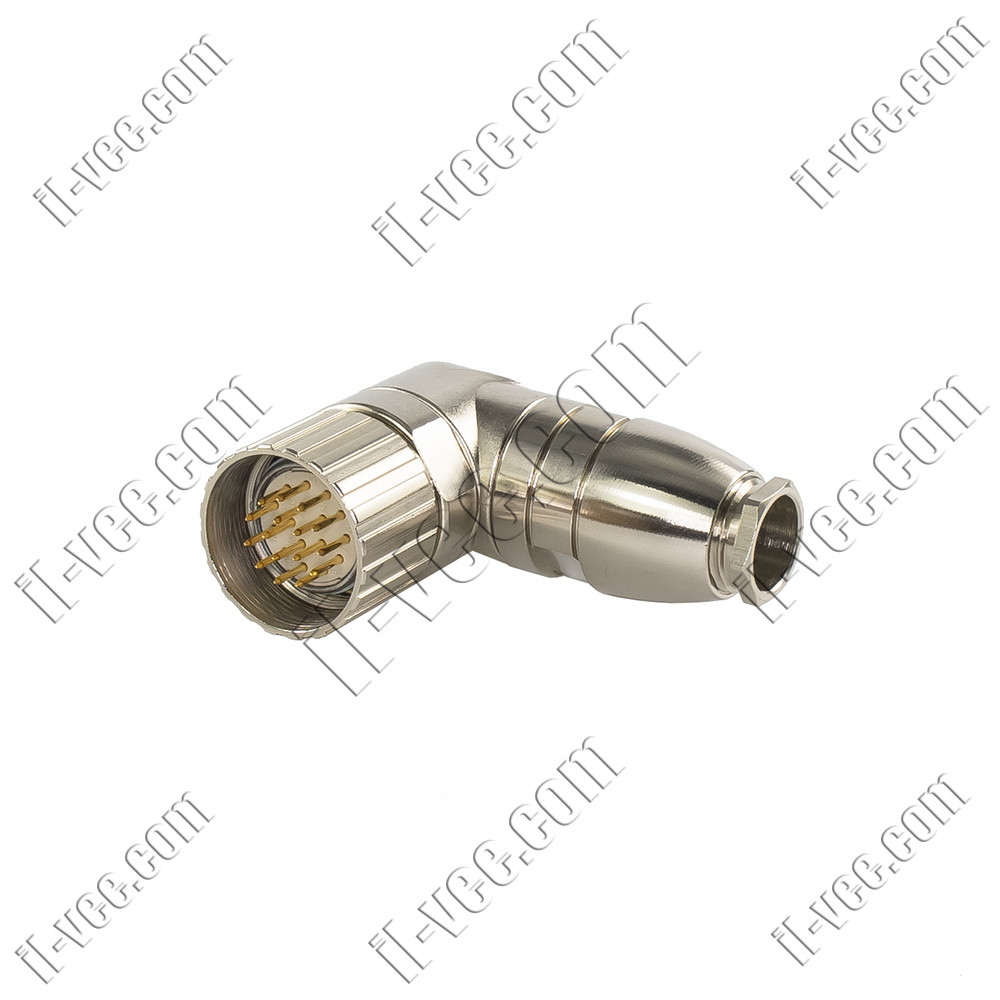 Роз'єм Binder 9946097016, M23, 16 pin, кутовий