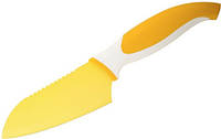 Нож сантоку Vinzer Granchio VZ-88672 11.5 см желтый h