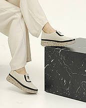 Сліпони перфоровані Guero 197106 37 світло-бежеві шкіра 36, фото 4