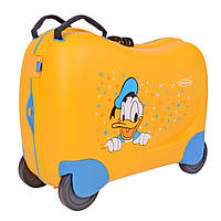 Детский пластиковый чемодан на 4х колесах (транки) Dream2go Disney Samsonite 43c.041.001, Жовтий, Маленький,