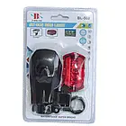 Ліхтарик велосипедний зі стопом 2 в 1 X-Balog BL-508 COB, фото 3