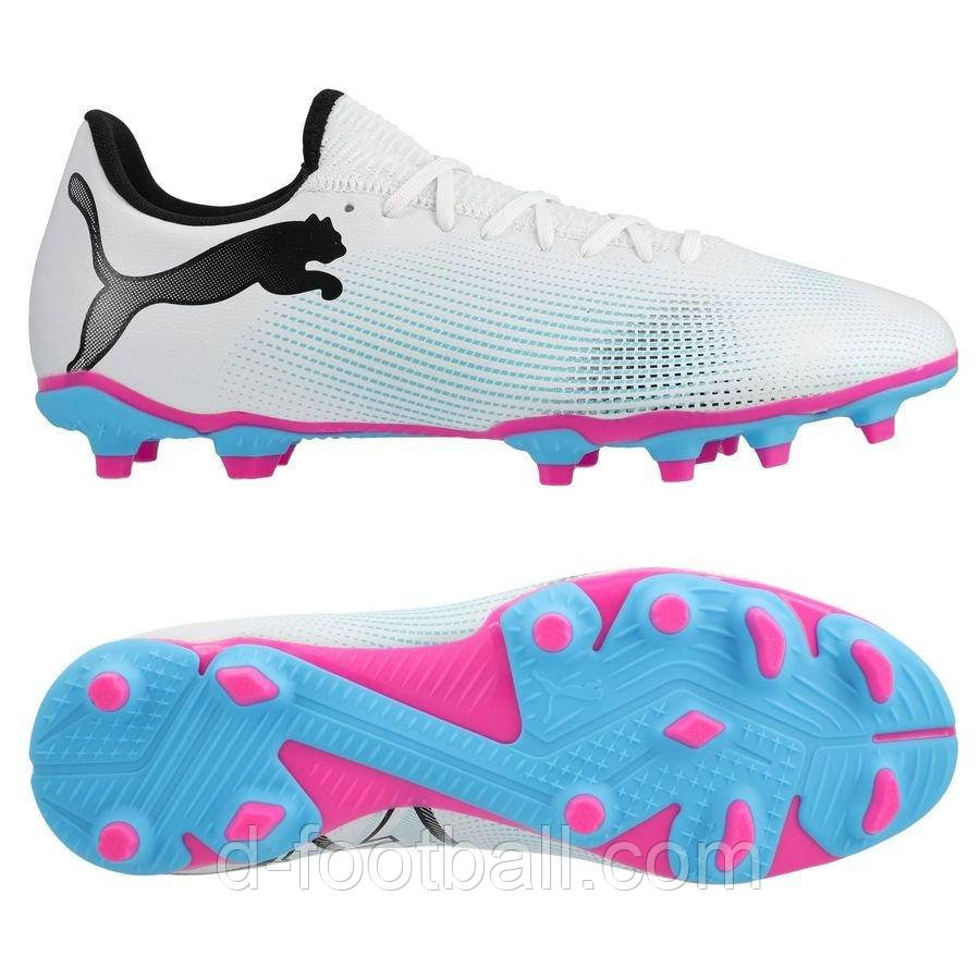 Футбольні бутси Puma Future 7 Play FG/AG 107723-01, Білий, Розмір (EU) — 42.5, фото 1