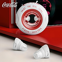 Наушники беспроводные Coca-Cola Coke T12 вакуумные Bluetooth, white