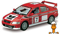 Коллекционная машинка mitsubishi lancer evolution vii wrc, инерционная, детская игрушка, от 3 лет