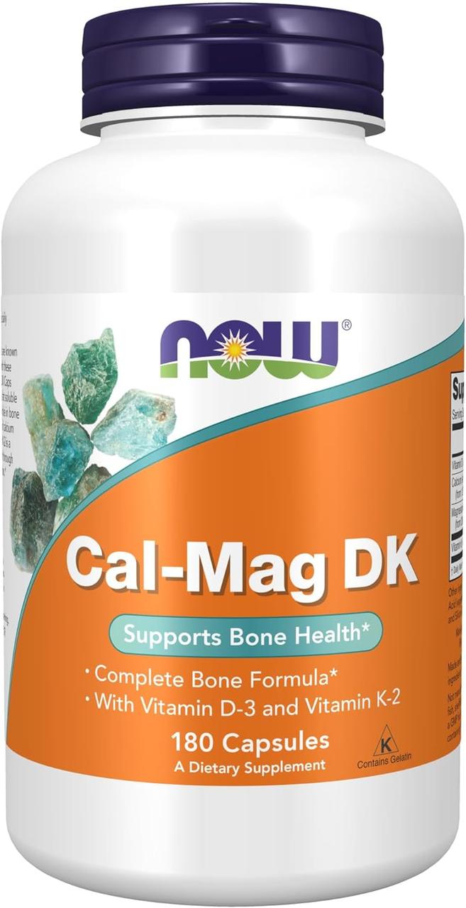 Кальцій та магній NOW Cal-Mag DK 180 Capsules, фото 1