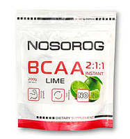 Аминокислоты Nosorog Nutrition BCAA 211 200 г (Лайм)