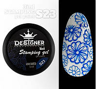 Stamping paint Designer professional гель краска 3в1 для стемпинга и росписи ногтей объем 5 мл цвет синий