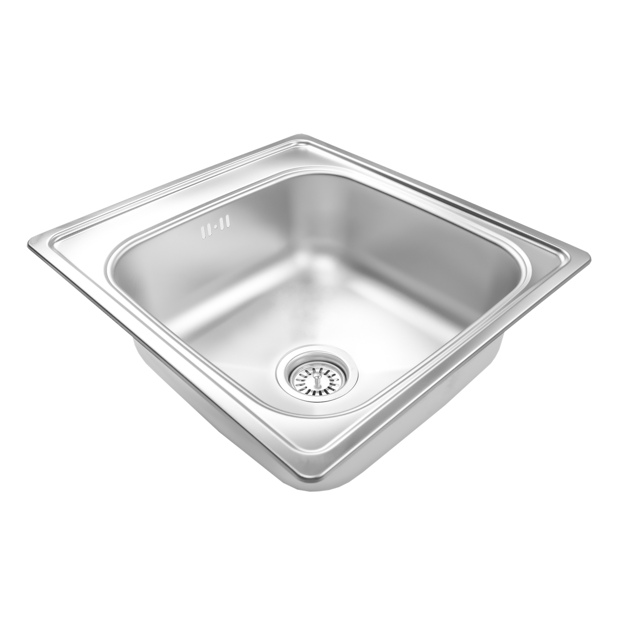Мийка з нержавіючої сталі Aquaton N3 0.8 490х530 Satin