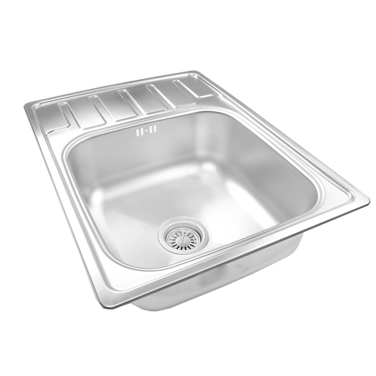 Мийка з нержавіючої сталі Aquaton N5 0.8 490х650 Satin