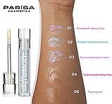 Кришталевий блиск для губ Parisa Cosmetics Diffusion Lip Gloss DFG-03 No 01"Рожевий кварц", фото 3