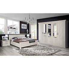 Комплект меблів для спальні Kashmir сосна біла в стилі неокласика