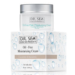 Безмасляний зволожуючий крем Dr. Sea Oil-Free Moisturizing Cream with Cucumber and Dunaliella 50 мл.