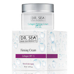 Зміцнюючий крем з колагеном Dr. Sea Collagen Firming Cream SPF 15 50 мл.