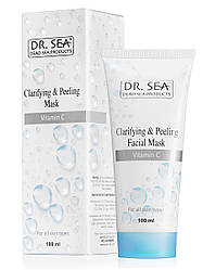 Відлущувальна маска для обличчя Dr. Sea Clarifying & Peeling Facial Mask with Vitamin C 100 мл.