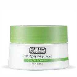 Олія для тіла протв старіння Dr. Sea Anti-Aging Body Butter with Green Tea and Geranium 250 мл.