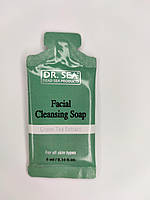 Тестер Мило для глибокого очищення обличчя Dr. Sea Deep Cleansing Facial Soap with Green Tea Extract 4 мл.