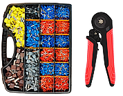 Комплект шістигранний кримпер +2430 наконечників (17 видів) + органайзер 25х21х4см (20 відділень) [DART.E5] TACTIX