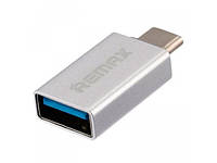 Переходник Transcend RA-OTG1 USB(F) to Type C(M) Silver Remax 340907 p