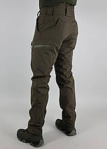 Штани тактичні ULTIMATUM Soft Shell Олива,Військові демісезонні однотонні штани SoftShell, фото 2