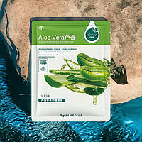 Тканевая маска с экстрактом алоэ вера Hchana Aloe Vera Moisturizing and Smoothing Mask, 30г.