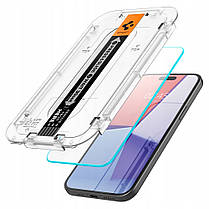 Захисне скло Spigen для iPhone 15 - EZ FIT GLAS.tR (2 шт), Clear (AGL06903), фото 6