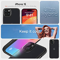 Чохол Spigen для iPhone 15 - Ultra Hybrid, Frost Black (ACS06797), фото 5