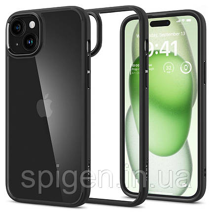 Чохол Spigen для iPhone 15 Plus / 14 Plus - Ultra Hybrid, Matte Black (ACS06657), фото 1