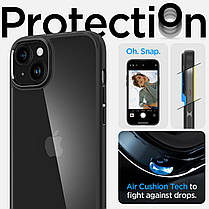 Чохол Spigen для iPhone 15 Plus / 14 Plus - Ultra Hybrid, Matte Black (ACS06657), фото 6