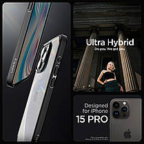 Чохол Spigen для iPhone 15 Pro - Ultra Hybrid, Matte Black (ACS06713), фото 3