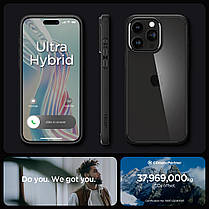Чохол Spigen для iPhone 15 Pro - Ultra Hybrid, Matte Black (ACS06713), фото 4