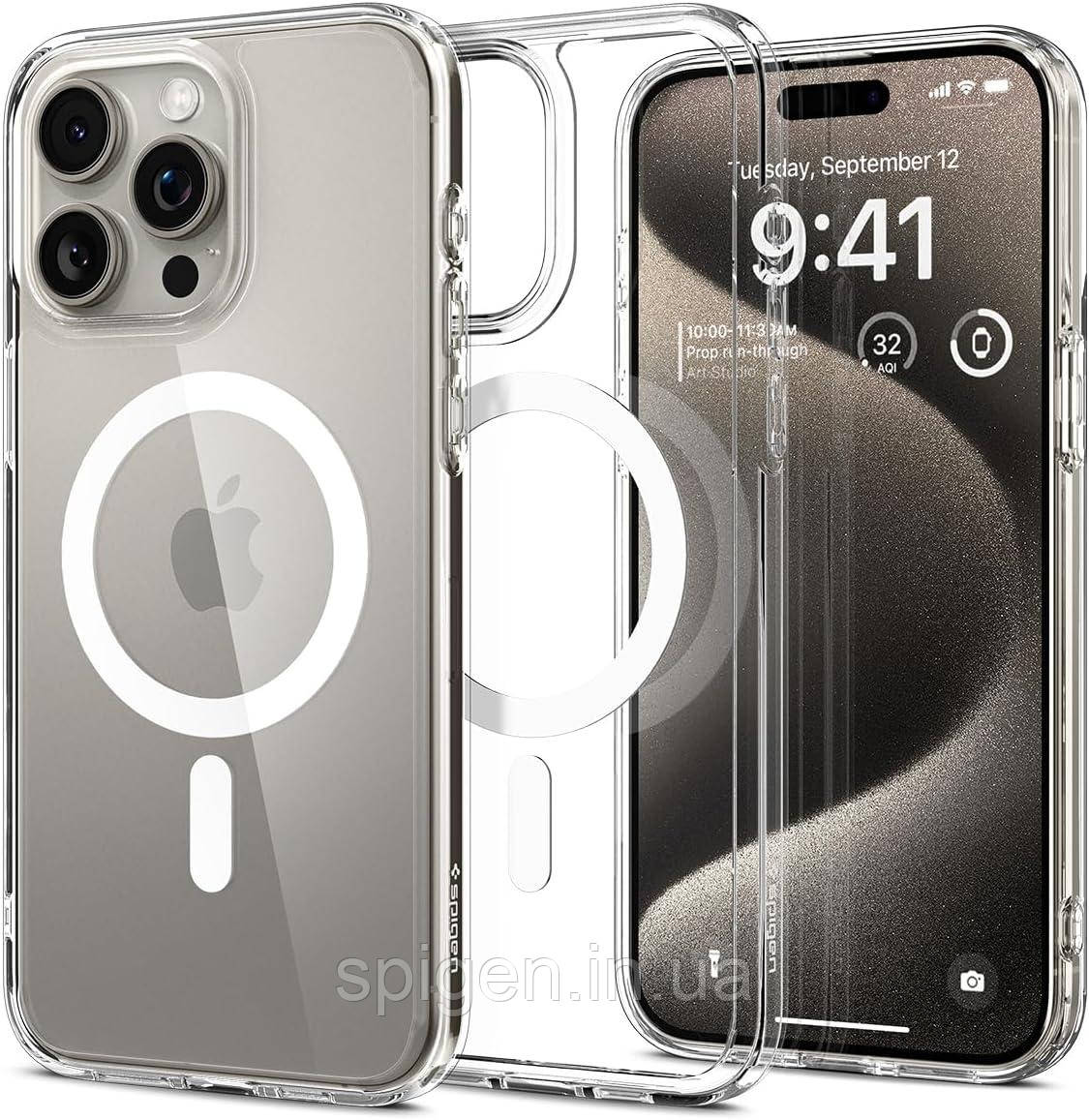 Чохол Spigen для iPhone 15 Pro Max - Ultra Hybrid MagSafe, White (ACS06576)