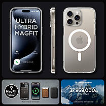 Чохол Spigen для iPhone 15 Pro - Ultra Hybrid MagSafe, White (ACS06715), фото 4