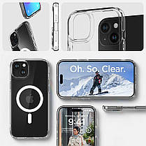 Чохол Spigen для iPhone 15 - Ultra Hybrid MagSafe, White (ACS06802), фото 4