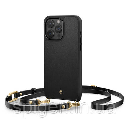 Чохол Spigen для iPhone 15 Pro Max - Cyrill Classic Charm Mag, з ремінцем, Black (ACS06636), фото 1