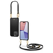 Чохол Spigen для iPhone 15 Pro Max - Cyrill Classic Charm Mag, з ремінцем, Black (ACS06636), фото 5