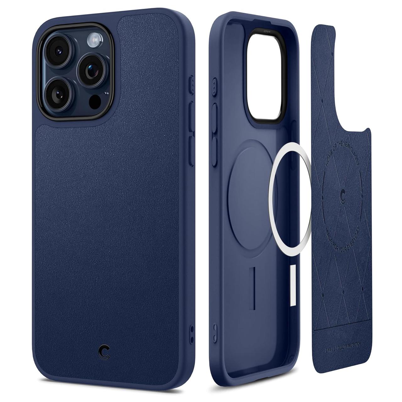 Чохол Spigen для iPhone 15 Pro Max - Cyrill Kajuk MagSafe, Navy (ACS07091)