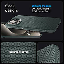 Чохол Spigen для iPhone 15 Pro Max - Liquid Air, Abyss Green (ACS06564), фото 4