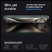 Чохол Spigen для iPhone 15 Pro Max - Liquid Air, Abyss Green (ACS06564), фото 6