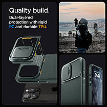Чохол Spigen для iPhone 15 Pro Max - Optik Armor MagSafe, Abyss Green (ACS06600), фото 6