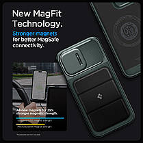 Чохол Spigen для iPhone 15 Pro - Optik Armor MagSafe, Abyss Green (ACS06739), фото 5