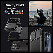 Чохол Spigen для iPhone 15 Pro Max - Optik Armor MagSafe, Black (ACS06599), фото 3