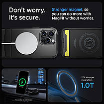 Чохол Spigen для iPhone 15 Pro Max - Rugged Armor MAG (сумісний з MagSafe), Matte Black (ACS06561), фото 6