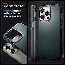 Чохол Spigen для iPhone 15 Pro Max - Thin Fit, Abyss Green (ACS06548), фото 6