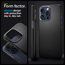 Чохол Spigen для iPhone 15 Pro Max - Thin Fit, Black (ACS06544), фото 5