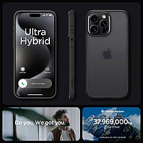 Чохол Spigen для iPhone 15 Pro - Ultra Hybrid Matte, Frost Black (ACS06709), фото 4