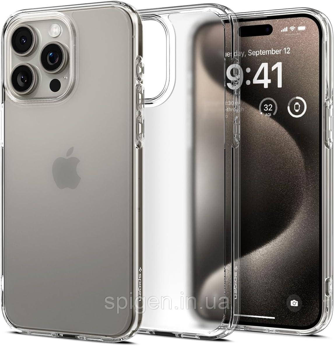 Чохол Spigen для iPhone 15 Pro Max - Ultra Hybrid Matte, Frost Clear (ACS06567)