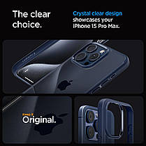 Чохол Spigen для iPhone 15 Pro Max - Ultra Hybrid, Navy Blue (ACS06573), фото 6