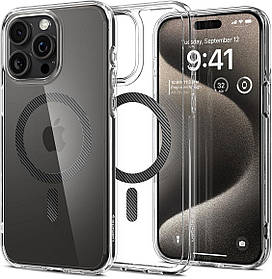 Чохол Spigen для iPhone 15 Pro Max - Ultra Hybrid MagFit, Carbon Fiber (ACS06578)